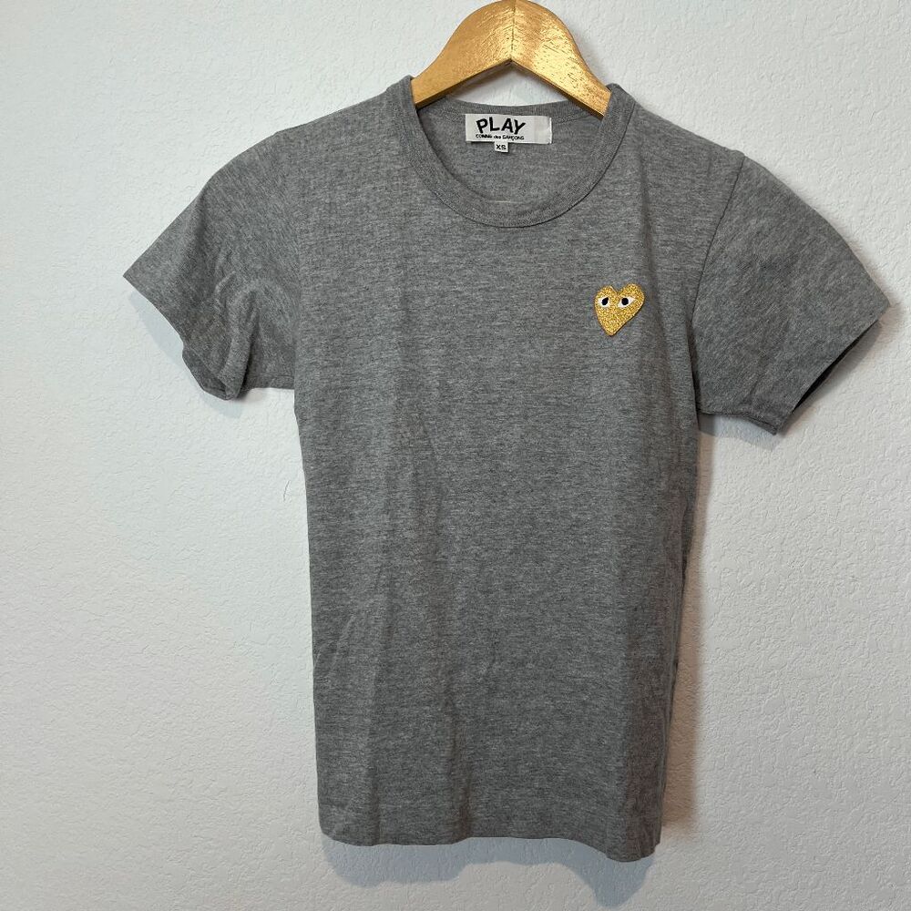 Comme des Garcons PLAY Gray Short Sleeve Tee